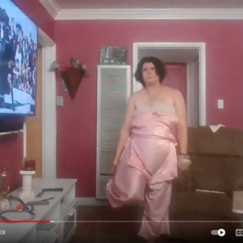 Trees Naturals Ball Front Satin Pink One Piece with Cream Elastic Band